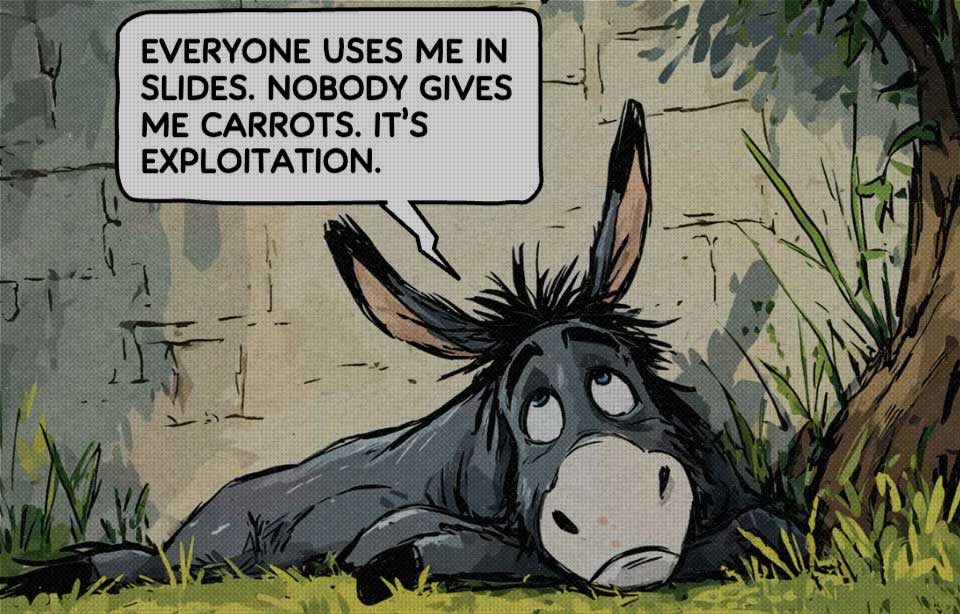 Comic-style breakroom scene for teams