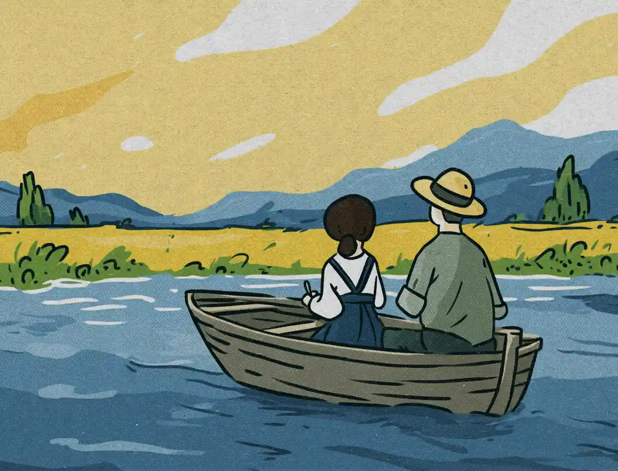 Comic-style breakroom scene for teams